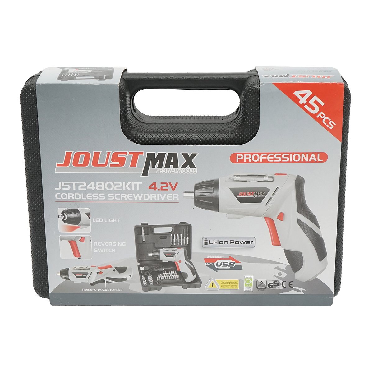 Masina de gaurit si insurubat electrica cu acumulator 4.2V 1300mAh cu 2 accesorii Joustmax
